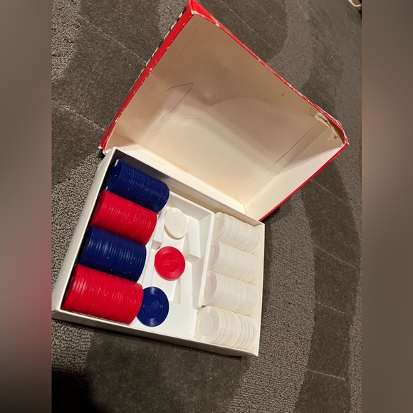 *6 for $10!**MISSING CARDS* Winston Cigarette Poker Set Plastic Chips & Box Only - Picture 8 of 9